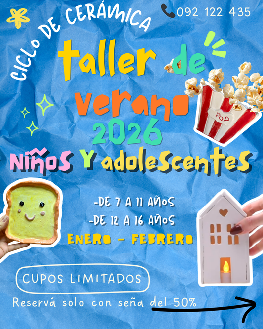 CERÁMICA NIÑOS y ADOLESCENTES✨ edición verano