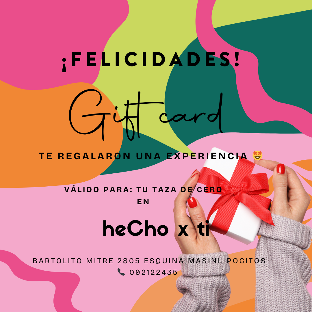 🎁 Tu taza de cero - Tarjeta regalo